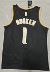 NBA 1 Booker Phoenix Suns 24-25 Maillot noir gold